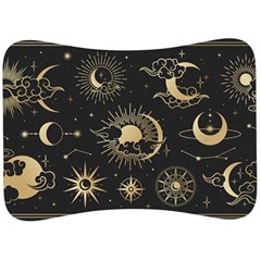 Asian-set-with-clouds-moon-sun-stars-vector-collection-oriental-chinese-japanese-korean-style Velour Seat Head Rest Cushion by Wegoenart