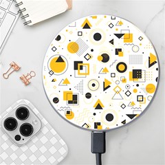 Flat-geometric-shapes-background Wireless Charger by Wegoenart