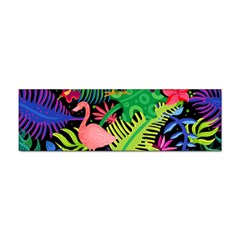 Tropical-exotic-colors-seamless-pattern Sticker (bumper) by Wegoenart