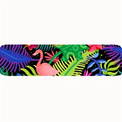 Tropical-exotic-colors-seamless-pattern Large Bar Mat by Wegoenart