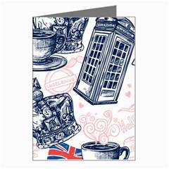 London Seamless Pattern Greeting Card by Wegoenart