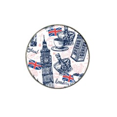 London Seamless Pattern Hat Clip Ball Marker (10 Pack) by Wegoenart