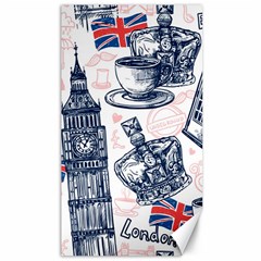 London Seamless Pattern Canvas 40  X 72  by Wegoenart