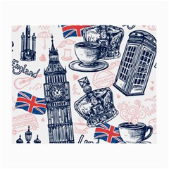 London Seamless Pattern Small Glasses Cloth (2 Sides) by Wegoenart