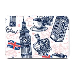 London Seamless Pattern Small Doormat by Wegoenart