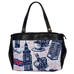 London Seamless Pattern Oversize Office Handbag by Wegoenart