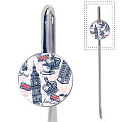 London Seamless Pattern Book Mark by Wegoenart