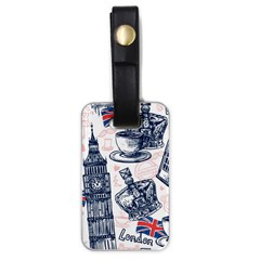 London Seamless Pattern Luggage Tag (one Side) by Wegoenart