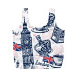 London Seamless Pattern Full Print Recycle Bag (M) Front