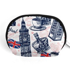 London Seamless Pattern Accessory Pouch (medium) by Wegoenart