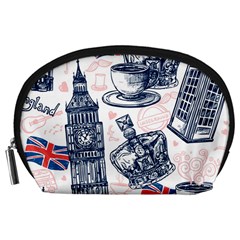 London Seamless Pattern Accessory Pouch (large)