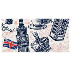 London Seamless Pattern Banner And Sign 8  X 4  by Wegoenart