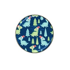 Cute-dinosaurs-animal-seamless-pattern-doodle-dino-winter-theme Hat Clip Ball Marker