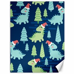 Cute-dinosaurs-animal-seamless-pattern-doodle-dino-winter-theme Canvas 36  x 48 