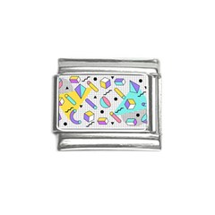 Tridimensional-pastel-shapes-background-memphis-style Italian Charm (9mm)