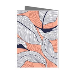 Floral-seamless-pattern-with-leaves-tropical-background Mini Greeting Cards (pkg Of 8)