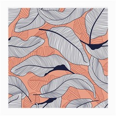 Floral-seamless-pattern-with-leaves-tropical-background Medium Glasses Cloth by Wegoenart