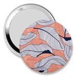 Floral-seamless-pattern-with-leaves-tropical-background 3  Handbag Mirrors Front