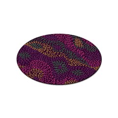 Colorful-abstract-seamless-pattern Sticker (oval) by Wegoenart