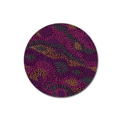 Colorful-abstract-seamless-pattern Magnet 3  (round) by Wegoenart