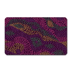 Colorful-abstract-seamless-pattern Magnet (rectangular) by Wegoenart