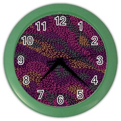 Colorful-abstract-seamless-pattern Color Wall Clock by Wegoenart