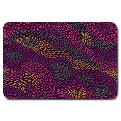 Colorful-abstract-seamless-pattern Large Doormat by Wegoenart