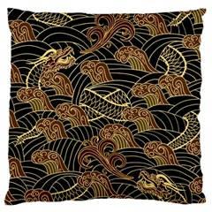 Oriental-traditional-seamless-pattern Large Cushion Case (two Sides)