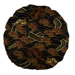 Oriental-traditional-seamless-pattern Large 18  Premium Flano Round Cushions Front