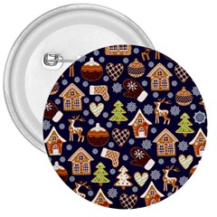 Winter-seamless-patterns-with-gingerbread-cookies-holiday-background 3  Buttons