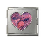 Abstract-colorful-painting-background-closeup Mega Link Heart Italian Charm (18mm) Front