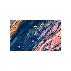 Liquid Abstract Paint Texture Sticker (rectangular) by Wegoenart