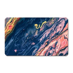 Liquid Abstract Paint Texture Magnet (rectangular) by Wegoenart