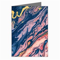 Liquid Abstract Paint Texture Greeting Cards (pkg Of 8)