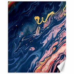 Liquid Abstract Paint Texture Canvas 11  X 14  by Wegoenart