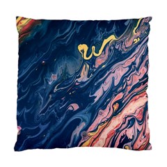 Liquid Abstract Paint Texture Standard Cushion Case (one Side) by Wegoenart