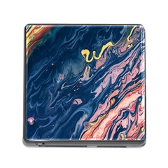 Liquid Abstract Paint Texture Memory Card Reader (square 5 Slot) by Wegoenart