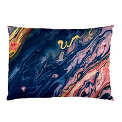 Liquid Abstract Paint Texture Pillow Case (two Sides) by Wegoenart