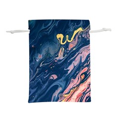 Liquid Abstract Paint Texture Lightweight Drawstring Pouch (m) by Wegoenart