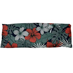 Seamless-floral-pattern-with-tropical-flowers Body Pillow Case Dakimakura (two Sides) by Wegoenart