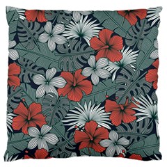 Seamless-floral-pattern-with-tropical-flowers Large Flano Cushion Case (one Side)