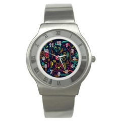 Sketch-graphic-illustration Stainless Steel Watch by Wegoenart