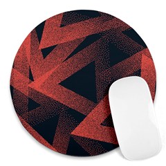 Stippled-seamless-pattern-abstract Round Mousepad by Wegoenart