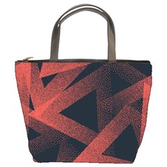 Stippled-seamless-pattern-abstract Bucket Bag by Wegoenart