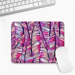 Beautiful-boho-seamless-pattern-with-pink-feathers Small Mousepad by Wegoenart