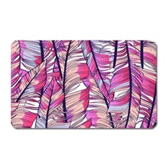 Beautiful-boho-seamless-pattern-with-pink-feathers Magnet (rectangular) by Wegoenart