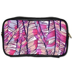 Beautiful-boho-seamless-pattern-with-pink-feathers Toiletries Bag (two Sides) by Wegoenart