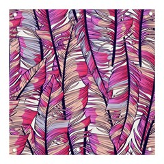 Beautiful-boho-seamless-pattern-with-pink-feathers Banner And Sign 3  X 3  by Wegoenart