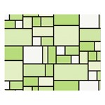 Green-geometric-digital-paper Double Sided Flano Blanket (Large)  80 x60  Blanket Front