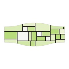 Green-geometric-digital-paper Stretchable Headband